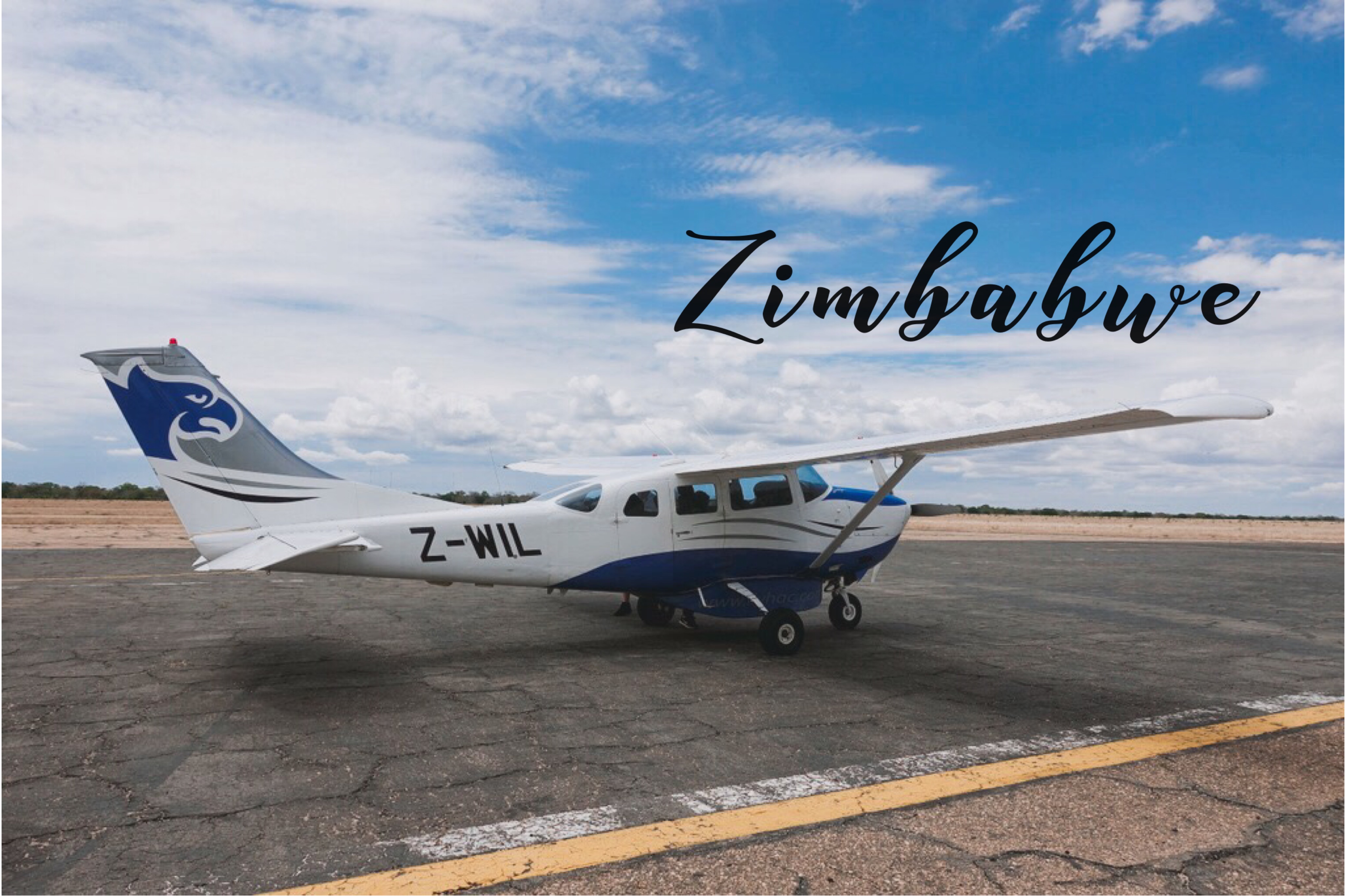 🇿🇼 辛巴威 | 這是我搭乘過最小的飛機 萬基國家公園->卡里巴 The smallest plane that I’ve ever taken！Halsted’s Aviation Corporation Private Z-WIL HWN-KAB